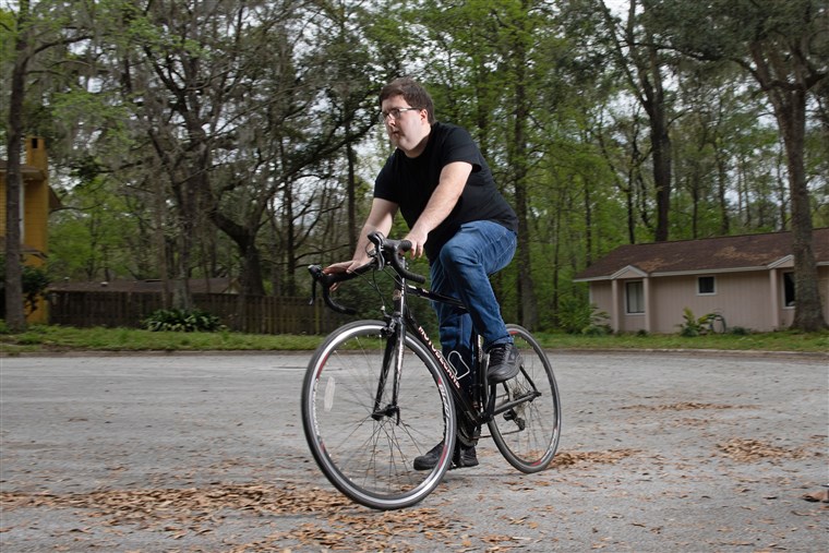 Zachary McCoy used an exercise-tracking app, Runkeeper, to record his rides.