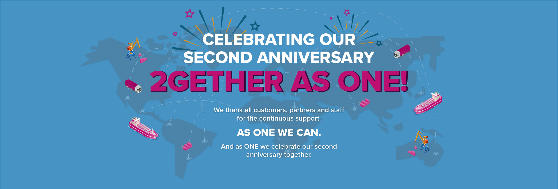 ONE second anniversary